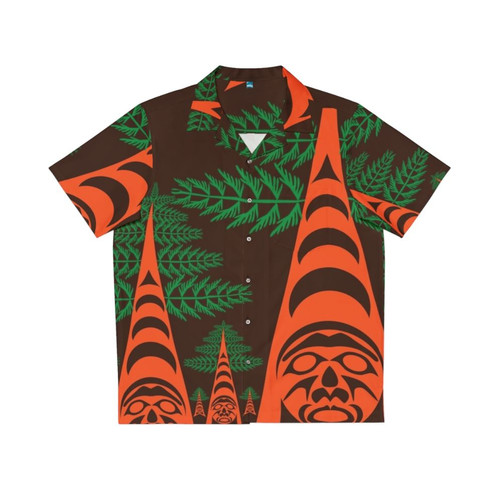 Native Hawaiian cedar forest themed shirt