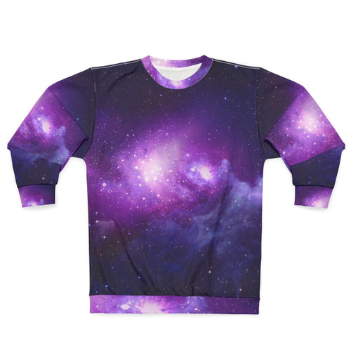 Galaxy Sweatshirt with Cosmic Fashion and Stellar Style