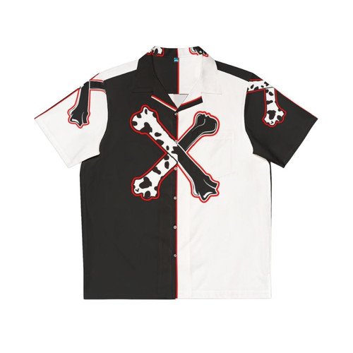Cruella De Vil Dalmatian Cross Bones Hawaiian Shirt
