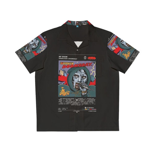 MF DOOM Hawaiian Shirt featuring retro album poster design