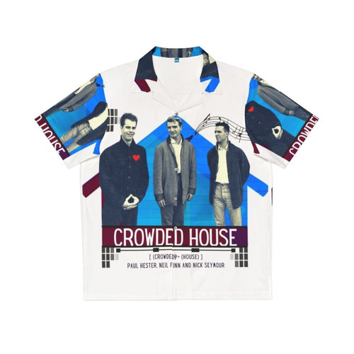 Crowded House Hawaiian Shirt with nature and musical harmony design