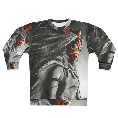 Enchanting princess sweatshirt with anime-inspired wolf design