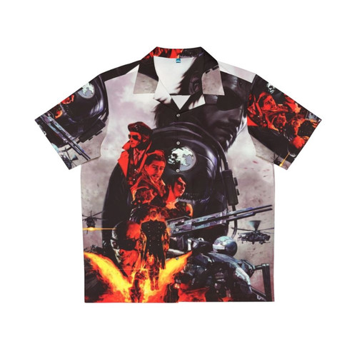 Metal Gear Solid V The Phantom Pain Hawaiian Shirt featuring characters and elements from the game