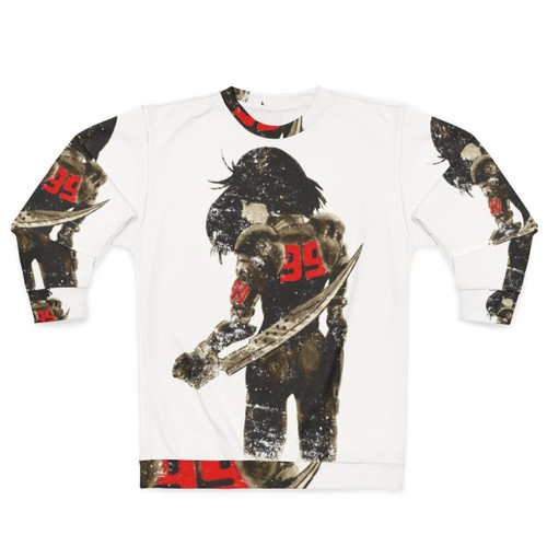 Manga Angel Distressed Sweatshirt featuring Battle Angel Alita character