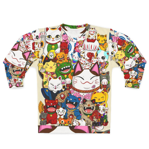 Maneki Neko Lucky Cat Sweatshirt