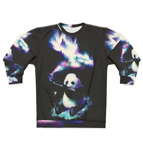 Music Universe Sweatshirt with Galaxy and Nature Design