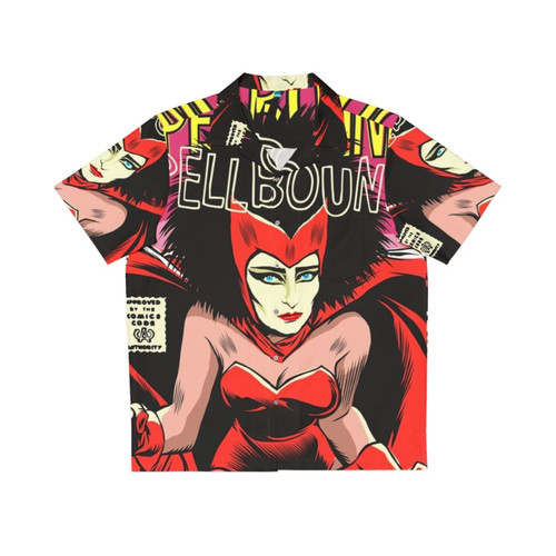 Post Punk Supernatural Hawaiian Shirt with Feminist Designs