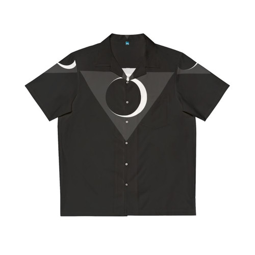 Superhero Hawaiian shirt with comic book city design