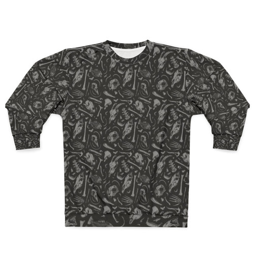 Bones skeleton skull dark graphic sweatshirt