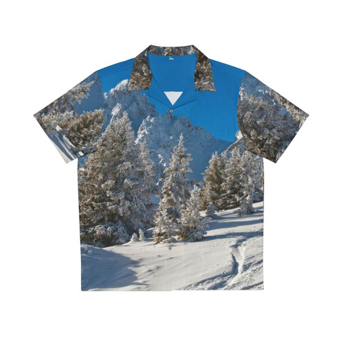 Courchevel 1850 Hawaiian Shirt with Mountain Landscape