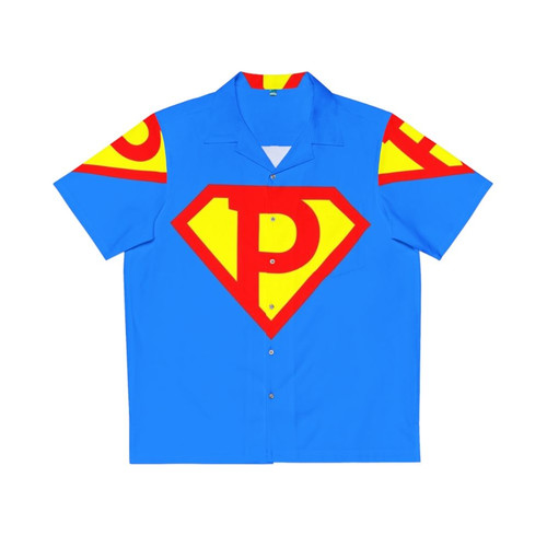 Superhero Alphabet Letter P Hawaiian Shirt