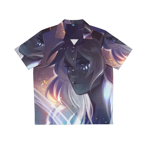 Cosmos fantasy-themed Hawaiian shirt with celestial pattern