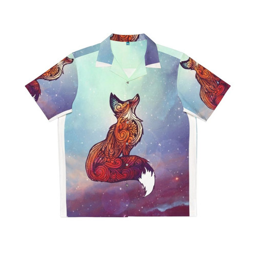 Cosmic Space Fox Hawaiian Shirt