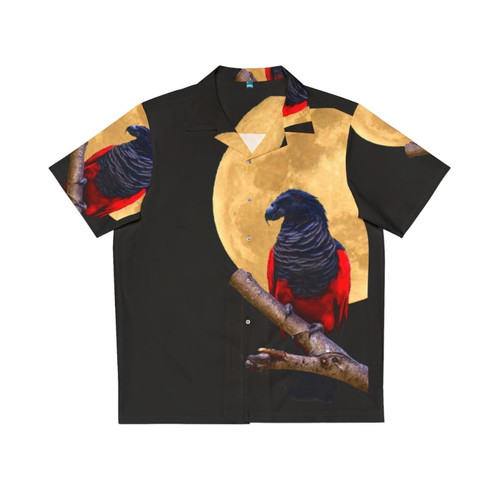 Dracula Parrot Moon Hawaiian Shirt