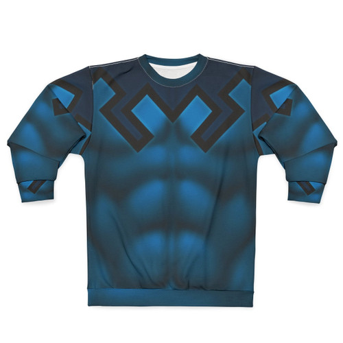 Blue Beetle superhero art sweatshirt