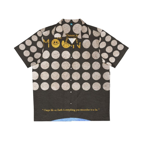 Cosmic Moon Hawaiian Shirt with Retro Sci-Fi Inspired Design