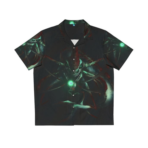 Subnautica inspired Hawaiian shirt with Lost Prey design