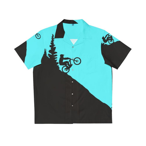 Downhill mountain bike Hawaiian shirt for outdoor cycling adventures