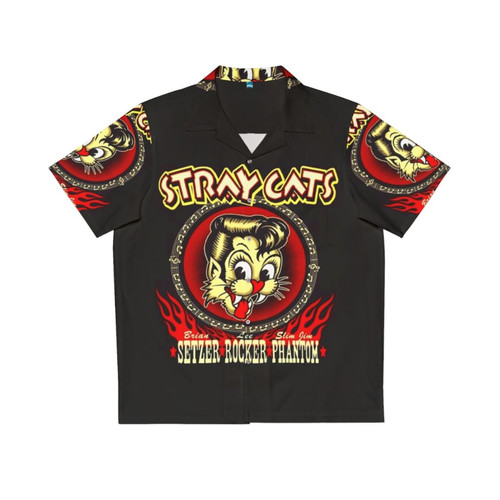 Stray Cats Setzer Rocker Phantom Hawaiian Shirt