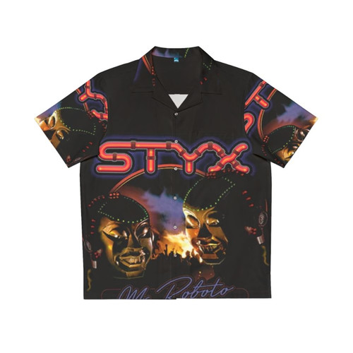 Retro Vintage Mr Roboto Hawaiian Shirt for Styx Band Fans