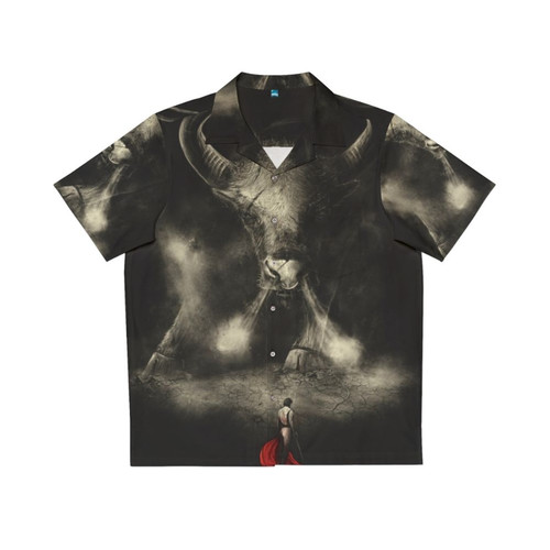Matador bull design Hawaiian shirt with nature inspired cultural tradition