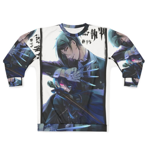 Black Butler anime inspired graphic sweatshirt