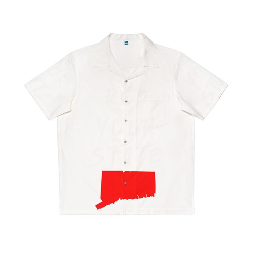 Connecticut Hawaiian Shirt with State Crest Design