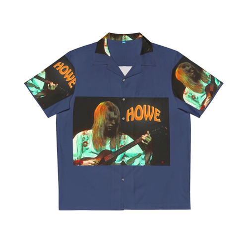 Steve Howe Orange and Black Hawaiian Shirt
