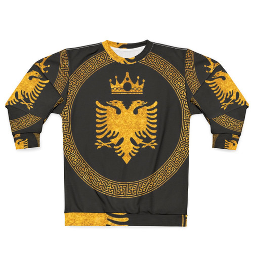 Gold eagle Albanian flag luxury sweatshirt