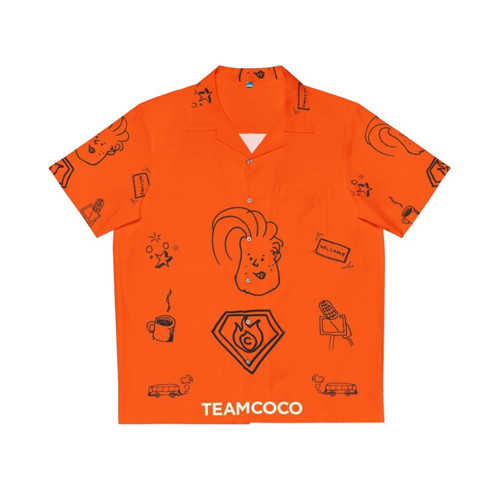 Conan O'Brien's "Team Coco Doodle World" Hawaiian Shirt