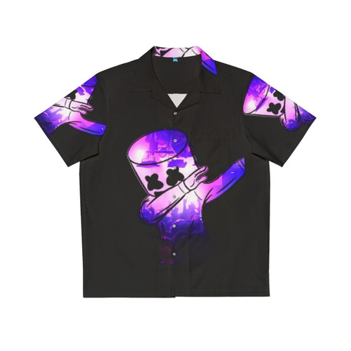 Dj Marshmello Hawaiian Shirt with Trippy Vibrant Pattern