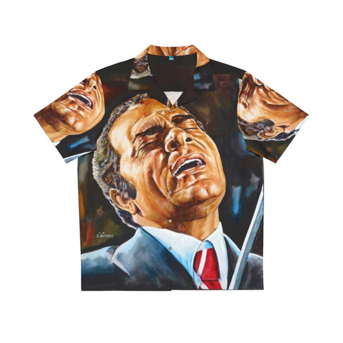 Stelios Kazantzidis Greek Music Portrait Painting Hawaiian Shirt