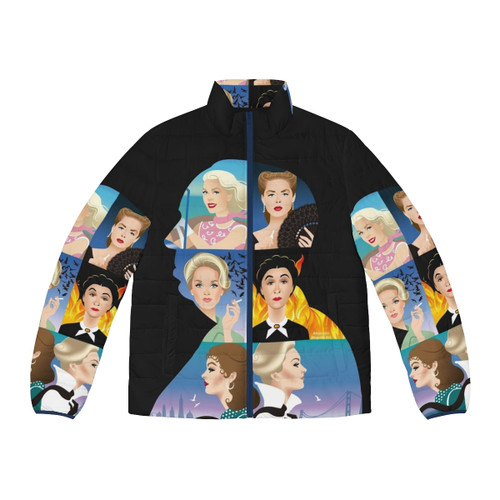 Master Puffer Jacket featuring art inspired by the classic films of Alfred Hitchcock