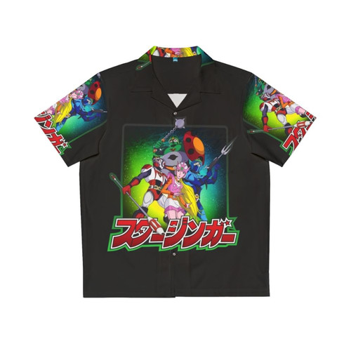 Starzinger Hawaiian Shirt with vintage anime cartoon design