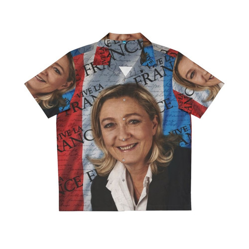 Marine Le Pen Patriotic Hawaiian Shirt