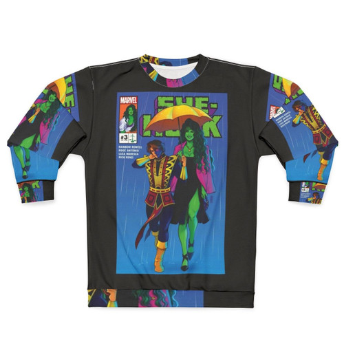 Big Green Hero Cover Sweatshirt featuring fantasy film character