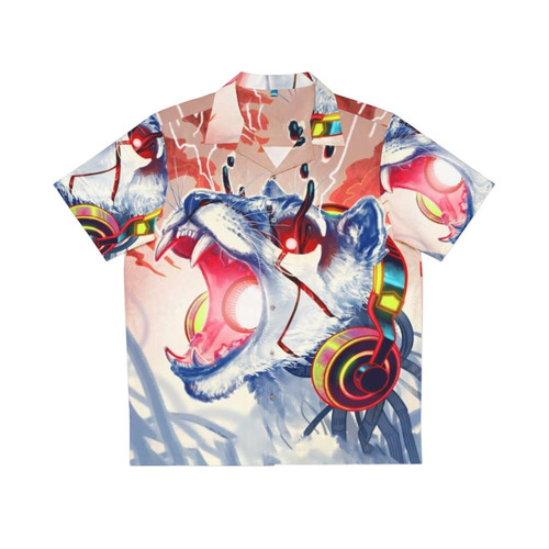 Monstercat Tropical Hawaiian Shirt with Vibrant Furry Animal Print