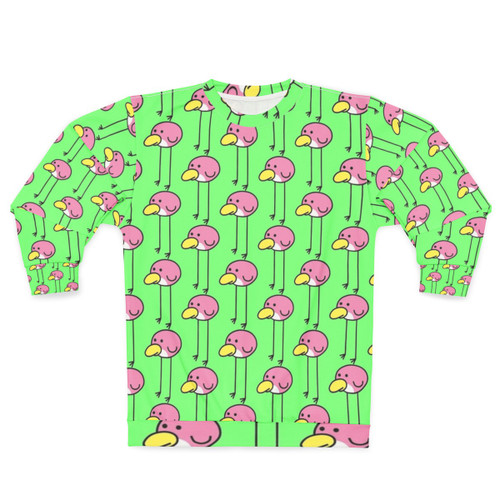 Flock Step Sweatshirt - Huebird-Inspired Pastel Pink Crewneck