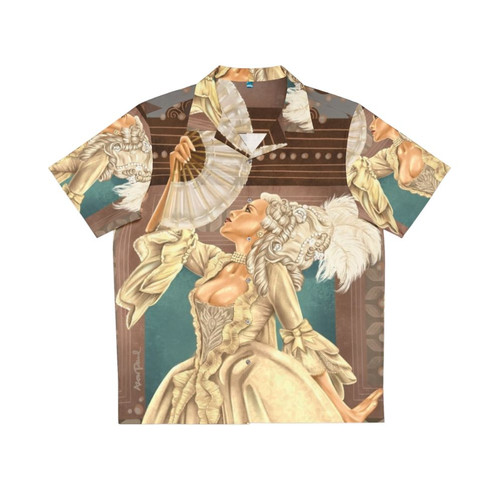 Marie Antoinette Inspired Hawaiian Shirt with Pop Art Design