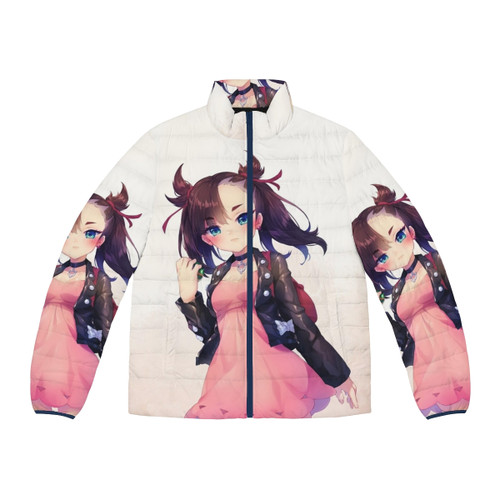 Marnie Puffer Jacket with a Pokemon-inspired design