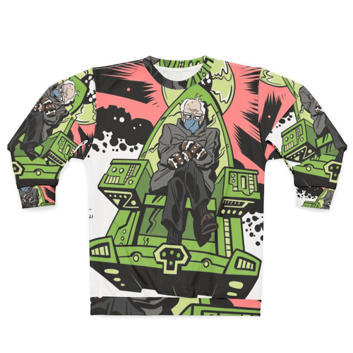 Cosmic Berntron Sweatshirt featuring Bernie Sanders comic book art