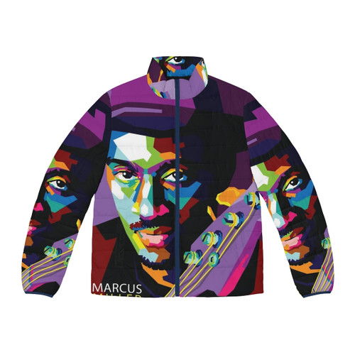 Marcus Miller pop art illustration puffer jacket