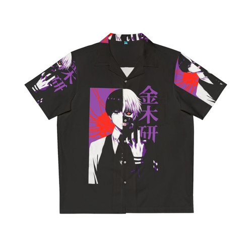 Split Face Classic Hawaiian Shirt with Anime Inspired Design