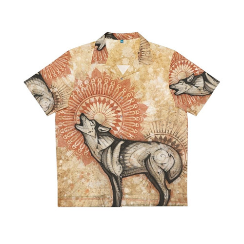 Spiritual Wolf Totem Hawaiian Shirt