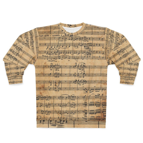 Beethoven's 9th Symphony Antique Sheet Music Sweatshirt
