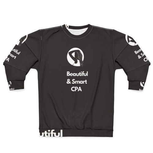 Stylish CPA sweatshirt featuring accounting and bookkeeping design