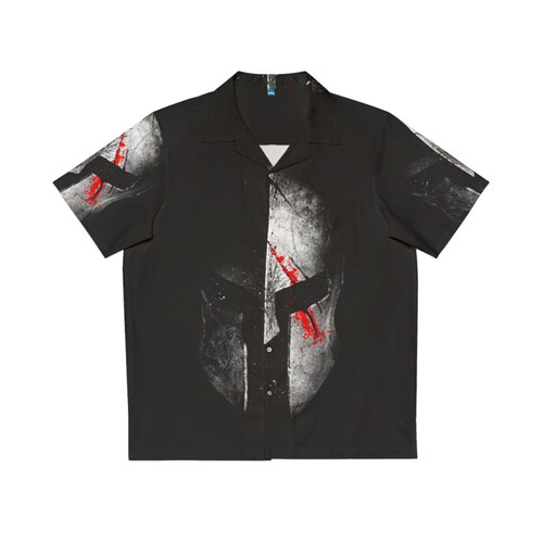 Spartan Hawaiian Shirt featuring a 300 movie-inspired design