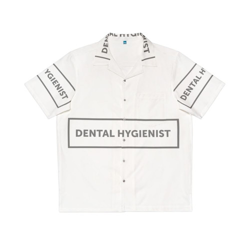 Dental Hygienist Wearing Funny Hawaiian Shirt