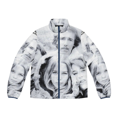 Mamas and Papas Puffer Jacket in retro 1960s and 1970s California style