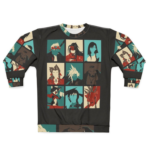 Fantasy Final Seven Sweatshirt featuring characters from Final Fantasy VII